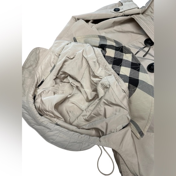Burberry Knightsdale Double-Breasted Trench Coat Rain Jacket - Size 4 - Picture 7 of 14